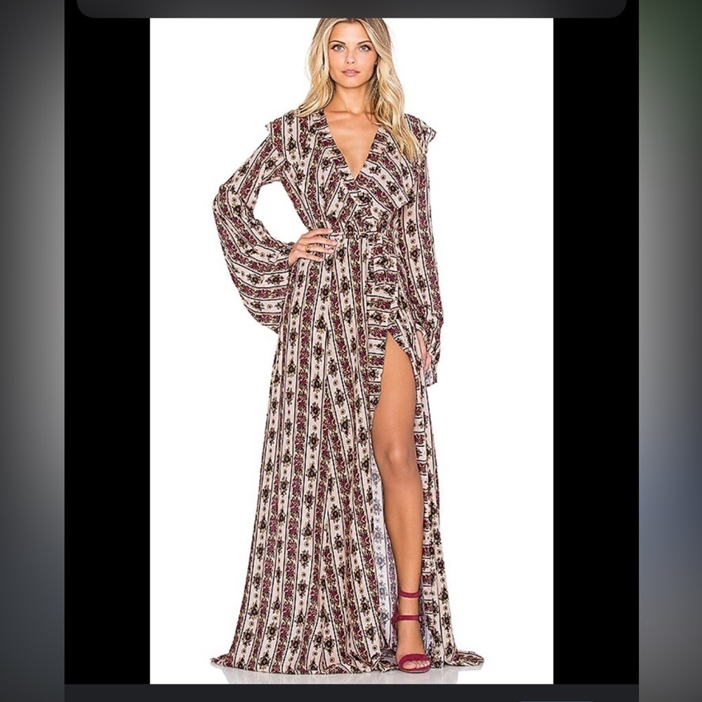 Lenny Maxi Dress in Rust Hudson Stripe
NOVELLA ROYALE size XS